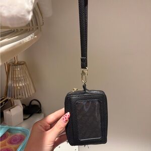 Steve Madden black wallet wristlet